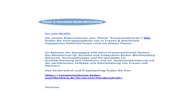 Desktop Screenshot of frauen-und-geschichte.de